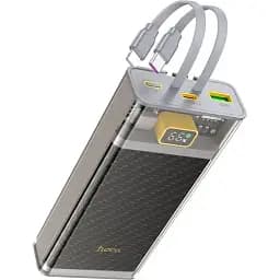 Портативна батарея Powerbank Hoco J104A Discovery Edition 22.5W with cable 20000mAh Grey - мініатюра 2
