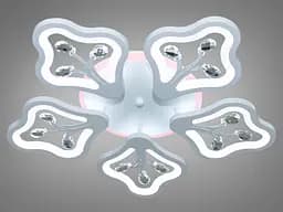 Стельова LED-люстра Diasha 8149/5WH 135W, Ø 47x8 см, 3 кольори світла, диммер, пульт - мініатюра 4