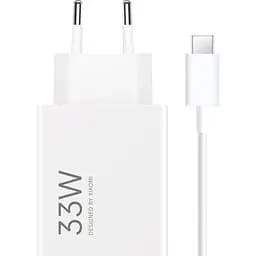 Сетевое зарядное устройство Xiaomi Mi 33W Charging Combo + Cable USB-A - USB-C White (BHR9956EU) [137228]
