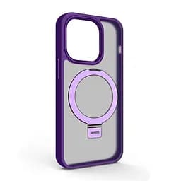 Чехол для Apple iPhone 15 Pro, Unit Stand, фиолетовый, MagSafe, противоударный защитный чехол-панель с подставкой, поддержкой магнитных держателей и беспроводной зарядки, защита всего корпуса, силикон + поликарбонат, ArmorStandart (ARM70577)