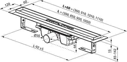 Душовий канал Ravak OZ 10° 950 X01577 - мініатюра 4