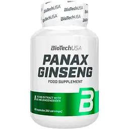 Екстракт женьшеню BiotechUSA Panax Ginseng 60 капсул