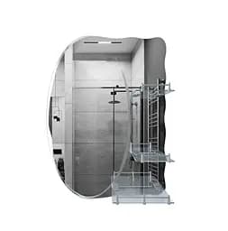 Дзеркало Kroner KRM Belantis - ACS705 із трьома полицями CV022929, Білий