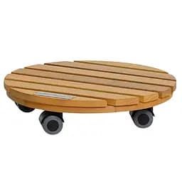 Декоративная круглая подставка из дерева Lechuza 30 см (16782)