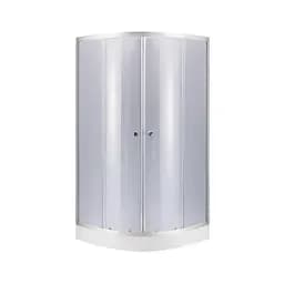 Душевая кабина Lidz Latwa SC80x80.SAT.LOW.GR, стекло тон. 4 мм + Lidz Душевой поддон Kapielka ST80x80x15, Универсальная, тонированный