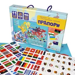 Гра з багаторазовими наклейками "Прапори" Умняшка KP-011 - мініатюра 2