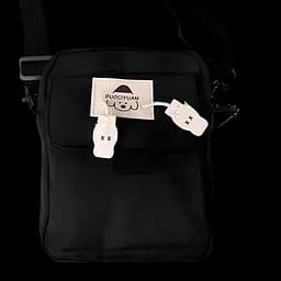 Детская сумка кросс-боди в корейском стиле 20х16х7 см черная (25-572)