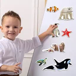 Набір магнітних пазлів Magdum Magnets puzzle for baby Оcean and Sea (ML4031-35 EN) - мініатюра 6