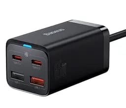 Мережевий зарядний пристрій Baseus GaN3 Pro Desktop Fast Charger 2C + 2U 65W EU Чорний