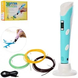 3D Ручка -2 DX006 с LED экраном Бирюзовый