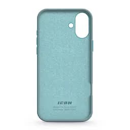 Силиконовый чехол для Apple iPhone 16 Plus, ICON2 Case, голубой, противоударный, панель, защита всего корпуса, матовая поверхность Soft Touch, выступает над дисплеем, совместим с защитными стеклами и пленками, с микрофиброй, ArmorStandart (ARM79634) - мініатюра 2