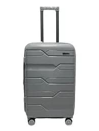 Валіза середня M поліпропілен Milano bag 0306 65×42×28см 56л Срібна - мініатюра 1