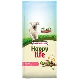 Сухий преміумкорм для собак середніх і великих порід Happy Life Adult with Lamb 15 кг (5410340311011)