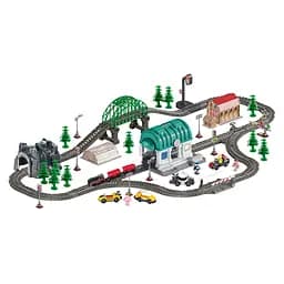 Игровой набор Otamanko Путешествующий Экспресс черный/красный 108 деталей