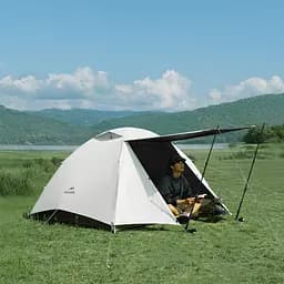 Намет двомісний Naturehike Greek Style (CNK2300ZP024) світло-кавовий - мініатюра 3
