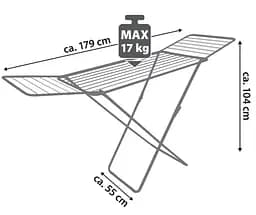 Сушарка для білизни підлогова Casa Si Kolibri 18m White (CS42191C06D) - мініатюра 3