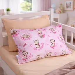 Комплект постільної білизни MirSon Ranforce Elite Tiny Giraffes pink 175x210 см (2200012573167) - мініатюра 2