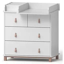 Комод-пеленатор Angelo Glori с органайзером (ручки мокко) 90х51х90 (30004)