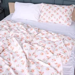 Комплект постільної білизни MisSon Сатин 22-1399 Flower Fantasy 160х220 см білий (2200010566338)