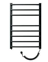 Рушникосушка електрична Heizung EU 8/55 права з терморегулятором 860x550 мм Чорний 30412