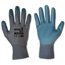 Рукавички захисні Bradas NITROX GRAY нітрил розмір 10 RWNGY10