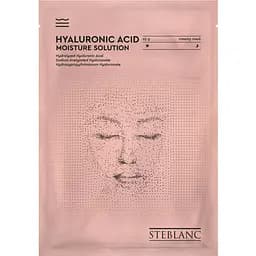 Тканевая крем-маска для лица Steblanc Hyaluronic Acid Moisture Solution Увлажняющая с гиалуроновой кислотой, 25 г
