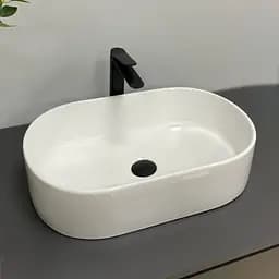 Умивальник VBI Alano white накладний VBI-012615, Білий - мініатюра 3