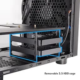 Корпус Chieftec THE CUBE CI-03B-OP, без БЖ, fan 20cm, mATX, Black - мініатюра 11