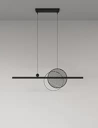 Підвісний стельовий світильник Babich Studio Mid 900 Black (RAL 9005)