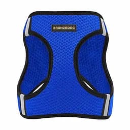 Шлея для собак Bronzedog Mesh Vest, розмір М, 42х47 см, синя - мініатюра 2