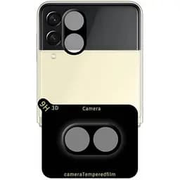 Захисне скло на камеру DK 3D Color Glass для Samsung Galaxy Z Flip3 5G F711 black