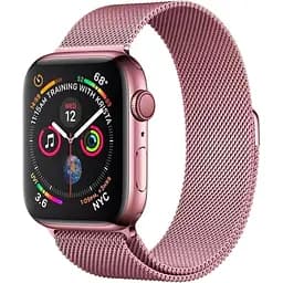 Ремінець DK CDK для Apple Watch 46mm (Series 10) Метал Milanese Loop (05527) (pink rose)