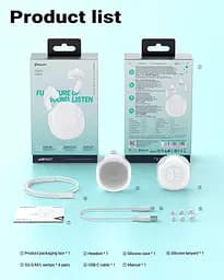 Навушники TWS Acefast T9 porcelain white (6974316282549) - мініатюра 5