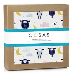 Пелюшки фланелеві Cosas Sheep Blue 80х100 см, сині
