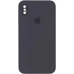 Чехол Epik Silicone Case Square Full Camera Protective AA для Apple iPhone X/XS 5.8 Серый/Dark Gray