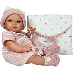 Лялька Nines d'Onil Reborn у рожевому одязі дівчинка 37 см (245)