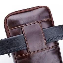 Чоловіча шкіряна бананка BULL 15х9.5х2 см sum0025633 - мініатюра 9