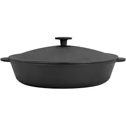 Сковорода Brizoll Monolith чугунная с крышкой 26х6 см (M2660U-1)