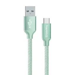 Кабель ColorWay USB - USB Type-C (M/M), 2.4 А, 2 м, Mint (CW-CBUC008-MT)