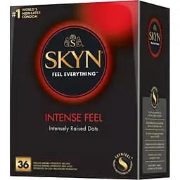 Презервативы Skyn ​​Intense Feel безлатексные с точками 36 шт. (ROZ6400229602)