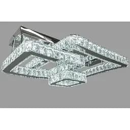 Люстра LED Linisoln 7707-3А CH метал, скло, 2 лампи, 65x50 см, 80 Вт