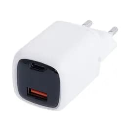 Зарядний пристрій Usams Digital Display Fast Charger QC + PD 33 W T46 - мініатюра 2