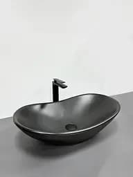 Умивальник VBI Turin black matt накладний VBI-011502, Чорний матовий - мініатюра 3