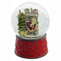 Великий куля зі снігом Будиночок в лісі