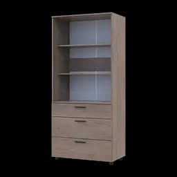 Шафа для одягу Doros Торн Кремона Канноло 2 ДСП/3Ш (полиці) 90х51.6х200 (44900430) - мініатюра 4