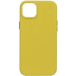 Чохол Leather Case для Apple iPhone 14 Canary yellow