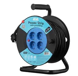 Сетевой удлинитель на катушке 2E CR4315-IP20 REEL 20 м, 4xТипF, 16A