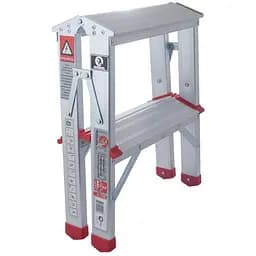 Стремянка двухсторонняя алюминиевая Intertool высота 440 мм x 2 ступени LT-1102