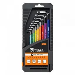 Набір ключів Bradas TORX TX 10-50 9 шт довгі (DIY-HKT62-LO/BOX)