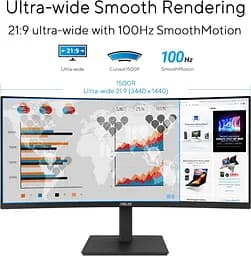 Монітор Asus 34" VA34VCPSR teh0024918 - мініатюра 4